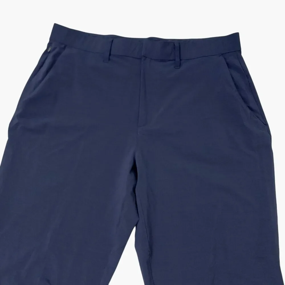 Fabletics Pants Mens Large Navy The Only Pant Tapered Snap Stretch Athletic